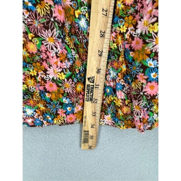 NWT Project Womens Multicolor Ruffle Short Sleeve Mini Shift Dress Size Medium - Picture 7 of 8